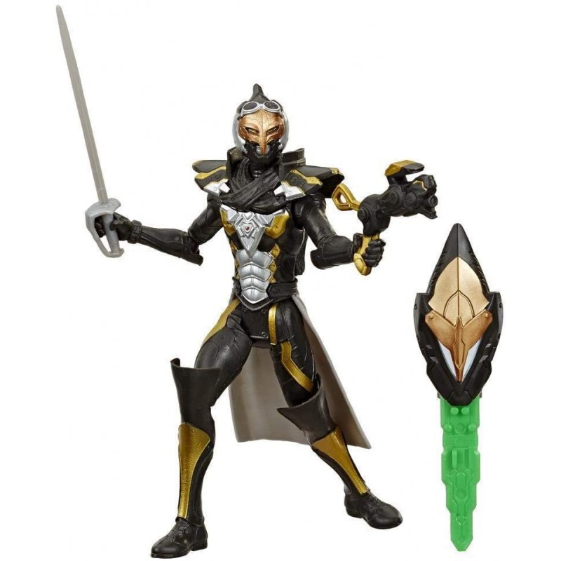 Power Rangers Beast Morphers - Action Figure Cyber Cattivo Robo Blaze 15cm Con Chiave Morph-X - 6